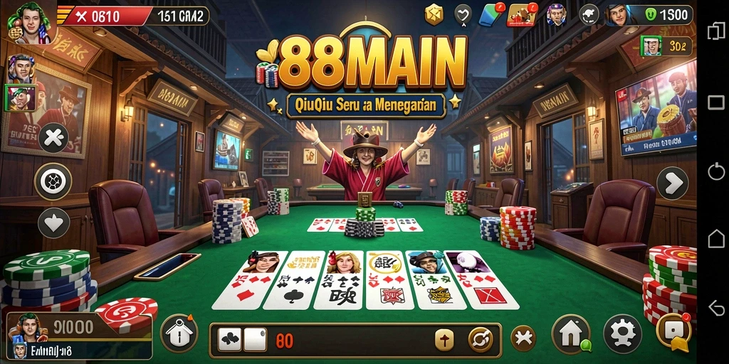 Gameplay menegangkan dalam 88MAIN QiuQiu.
