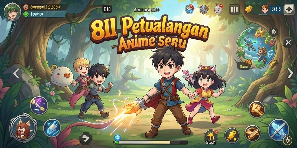Menampilkan karakter Anime dengan grafis menawan dan aksi seru.