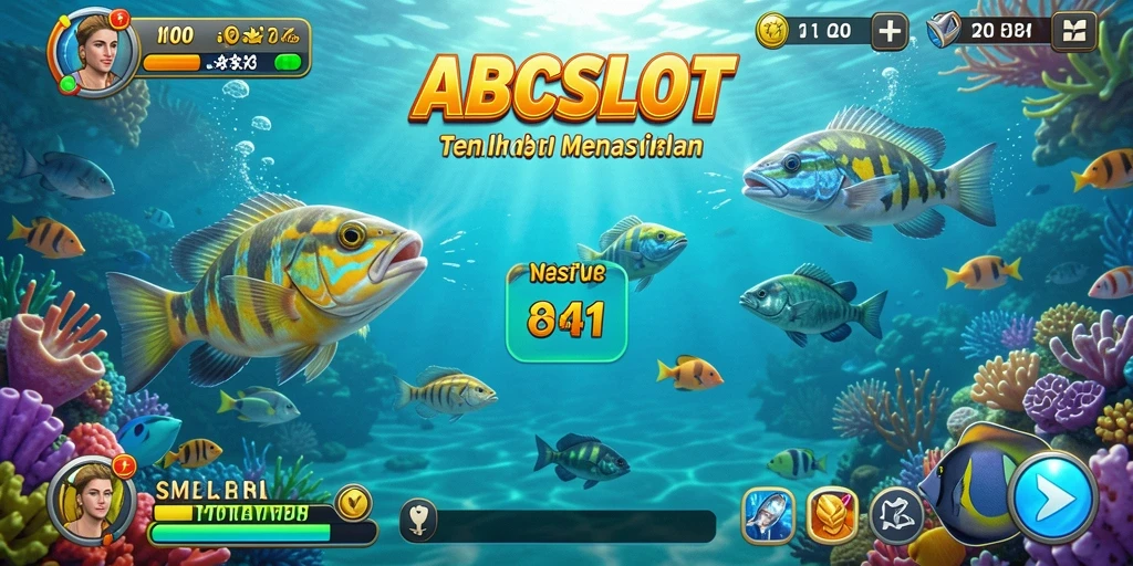 Gameplay menembak ikan yang penuh warna dan seru di ABCSLOT.