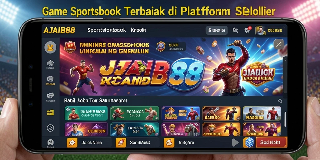 Tampilan gameplay AJAIB88 dengan berbagai pilihan taruhan olahraga.