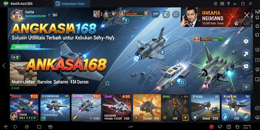 Screenshot utama ANGKASA168 menunjukkan antarmuka pengguna yang sederhana dan fungsional.