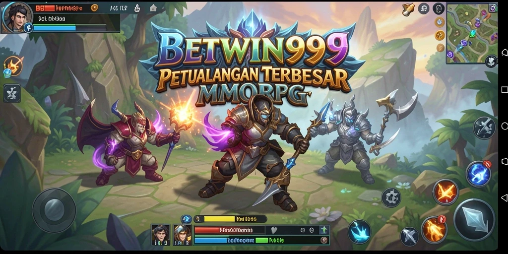 Tangkapan layar dari gameplay menampilkan pertempuran epik dalam BETWIN999.