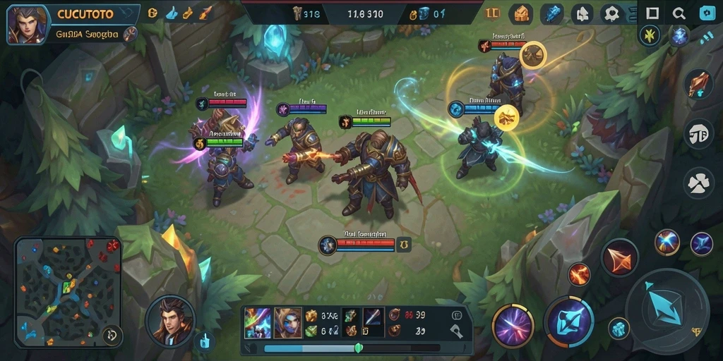 Gameplay seru CUCUTOTO di arena MOBA penuh strategi.
