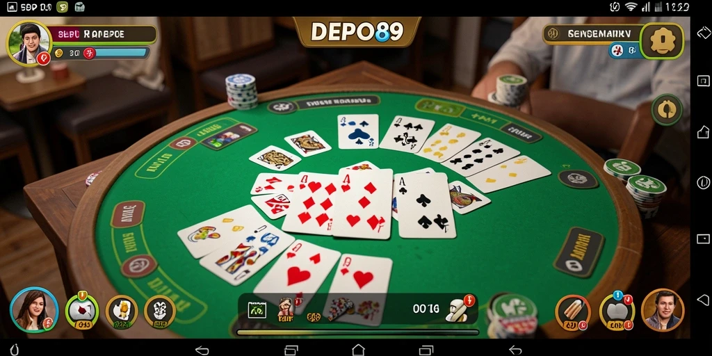Tampilan gameplay seru dari DEPO89 saat bermain Gaple.