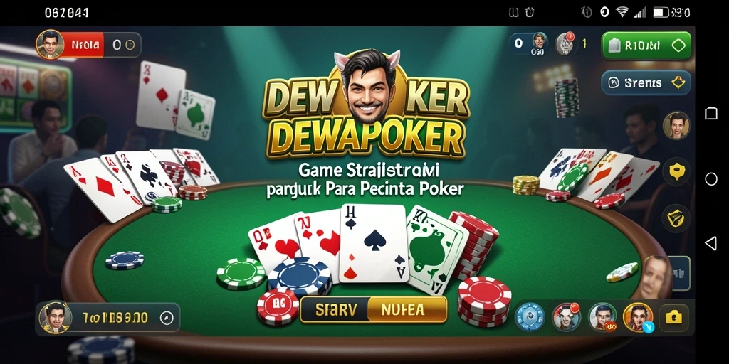 Tampilan gameplay seru dan menegangkan di DEWAPOKER.