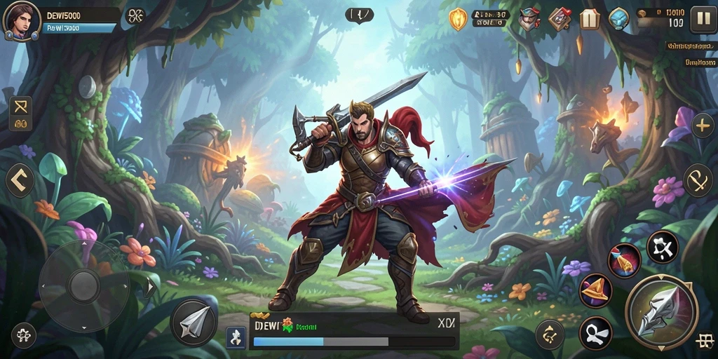Gameplay seru DEWI5000 yang menampilkan aksi mendebarkan.