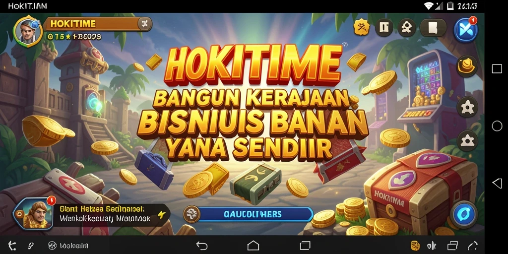 Screenshot HOKITIME menampilkan pemain yang mengelola bisnis Tycoon.
