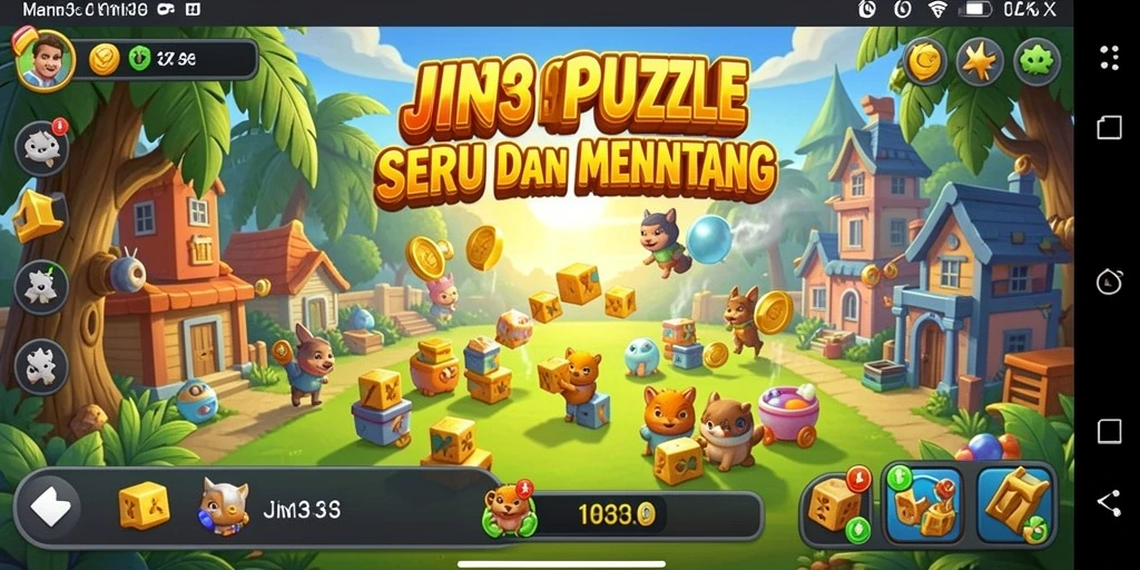 Tampilan gameplay menarik dari JIN33 yang menantang.