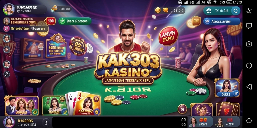 Gameplay KAKA303 yang menarik dengan dealer langsung di Live Casino.