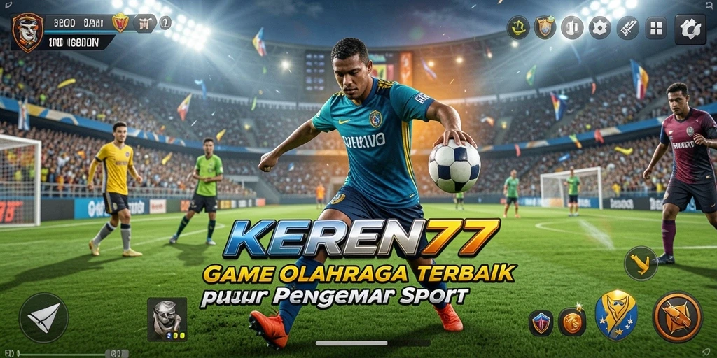 Tampilan gameplay menarik dari KEREN77 yang menunjukkan aksi olahraga.