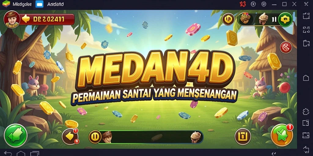 Tampilan permainan MEDAN4D yang menyenangkan dan berwarna.
