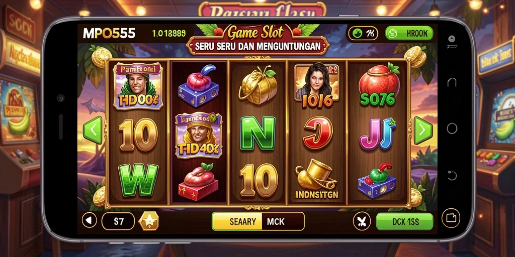 Tampilan menarik dari gameplay Slot di MPO555.