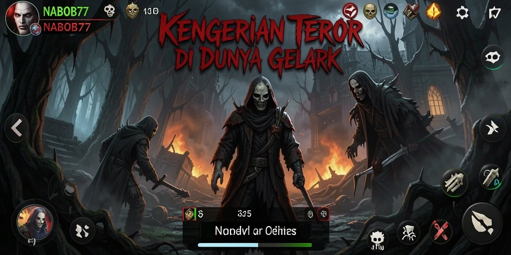 Tampilan gameplay menyeramkan yang mencekam di NABOB77.