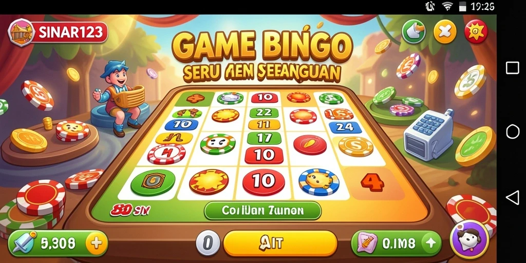 Tampilan gameplay Bingo menarik dari SINAR123 dengan interaksi sosial.