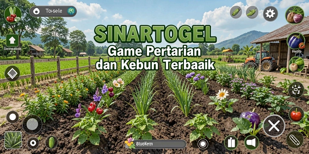 Tampilan gameplay seru SINARTOGEL menunjukkan aktivitas bertani yang menarik.