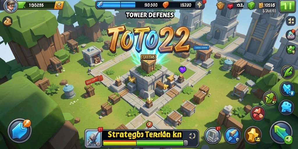 Tampilan gameplay TOTO22 dengan strategi pertahanan menawan.
