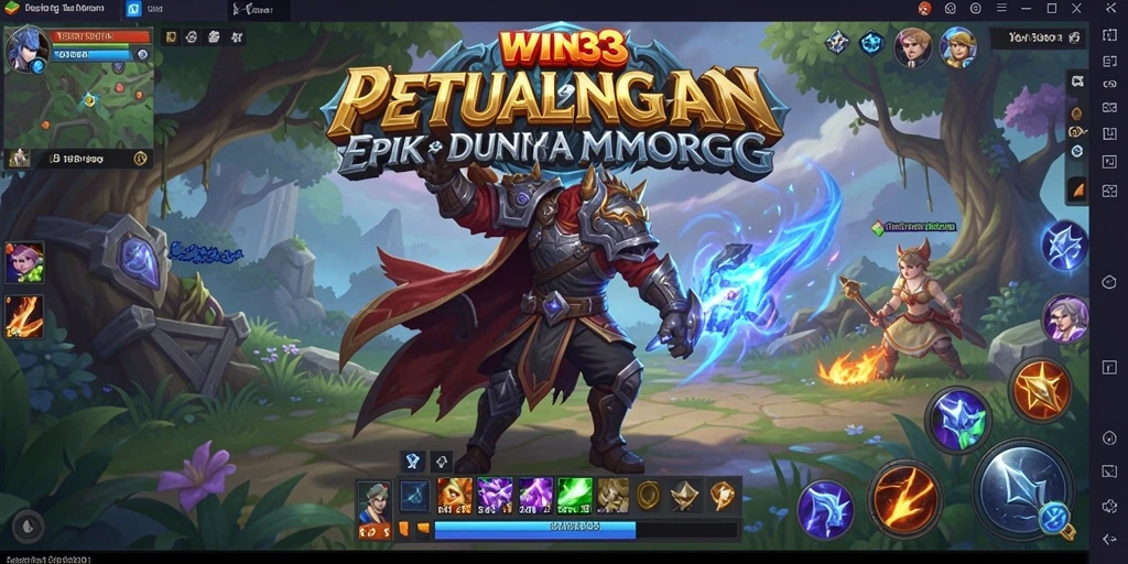 Tampilan gameplay di WIN33 dengan grafis menawan dan petualangan seru.